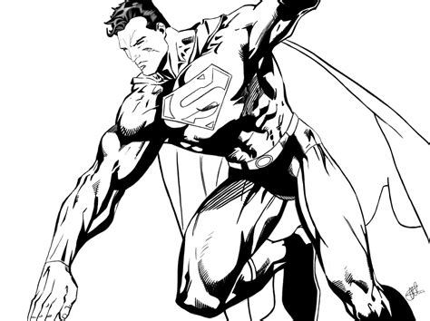 Superman Outline Drawing at PaintingValley.com | Explore collection of ...