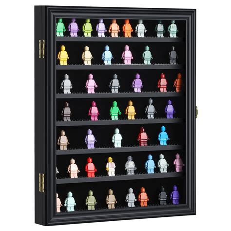 VERANI Minifigure Display Case - Miniature Action Figure Display Box ...