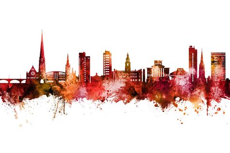 Preston England Skyline #91 Digital Art by Michael Tompsett - Fine Art America