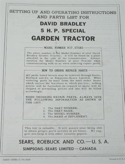 David Bradley Super Power Walking Tractor & Cultivator Paper Owner's Manual Set | eBay