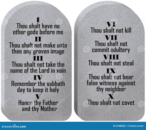 Ten Commandments Tablets Royalty Free Stock Image - Image: 5548826