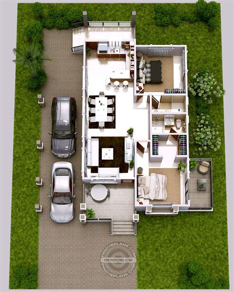 Luxury 2-Bedroom Elevated House Design | Pinoy ePlans