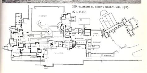 floor plan of taliesin - Google Search | Building plans house, Frank ...