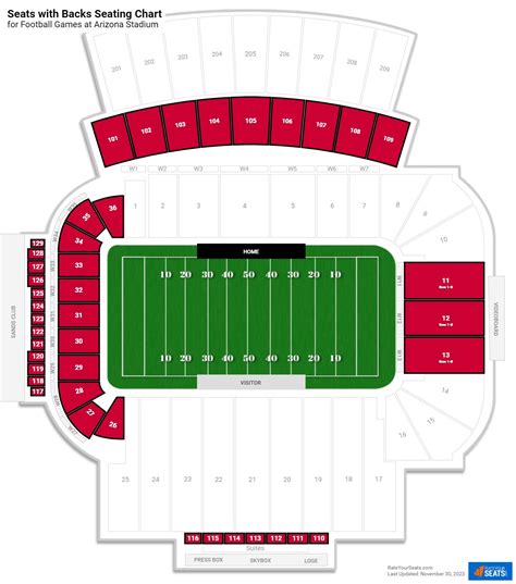 Arizona Cardinals Football Stadium Seating Chart | Cabinets Matttroy