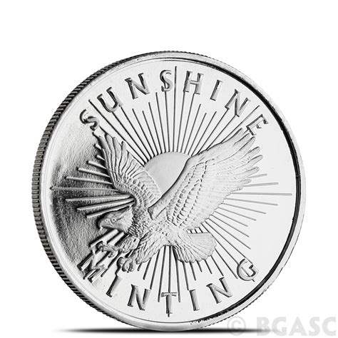 Buy 1/2 oz Silver Rounds Sunshine Minting .999 Fine Silver Bullion ...