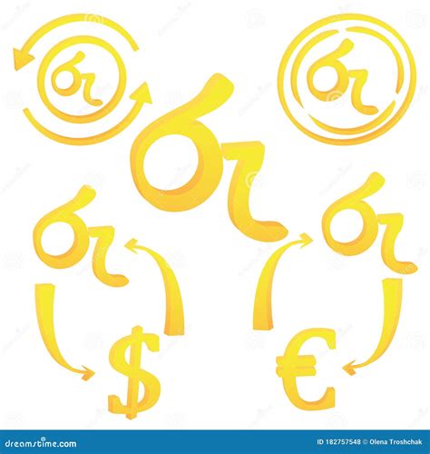 3D Sri Lanka Rupee Currency Set Symbol Icon Stock Vector - Illustration of mark, exchange: 182757548