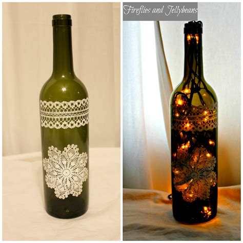 Fireflies and Jellybeans: Wine Bottle Luminary Tutorial
