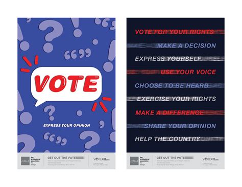 Get out the Vote Poster on Behance