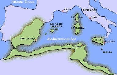 Carthage & New Carthage | Carthage, Carthage map, History geography