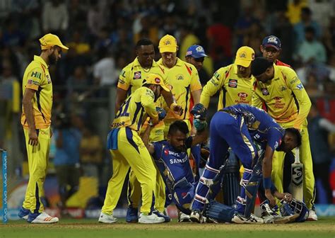 Mumbai Indians all-rounder Hardik Pandya suffers ankle injury at IPL ...