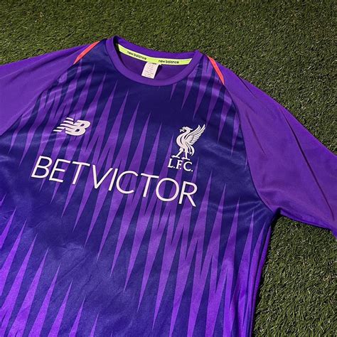 Liverpool purple new balance player issue training... - Depop