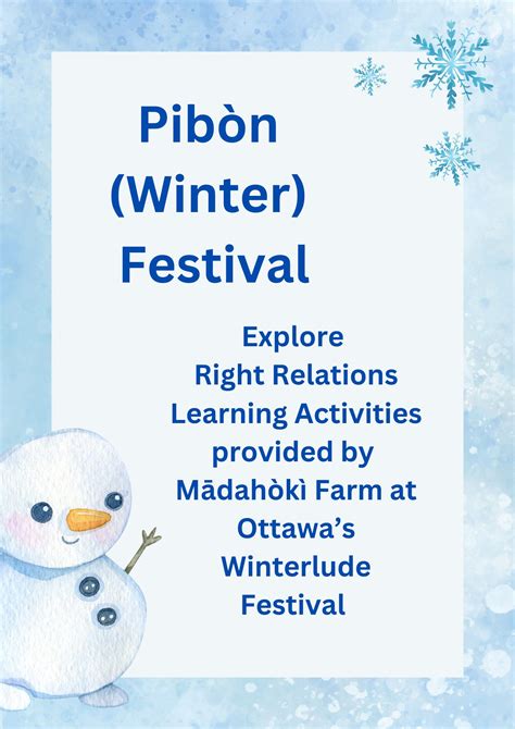 Mādahòkì Farm ~ Winterlude Activities: a Right Relations Learning Activity - Emmanuel United Church