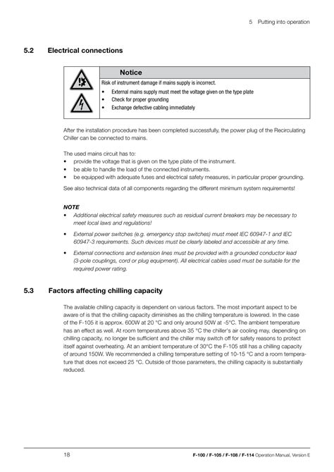 BUCHI Recirculating Chiller F-114 User Manual | Page 18 / 36 | Also for: Recirculating Chiller F ...