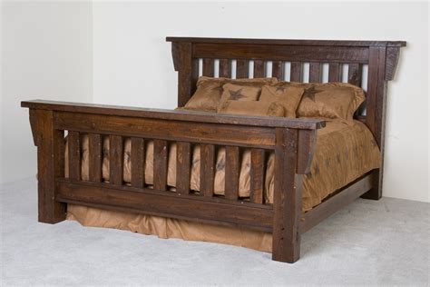 Timberwood Barnwood Bed - Viking Log Furniture