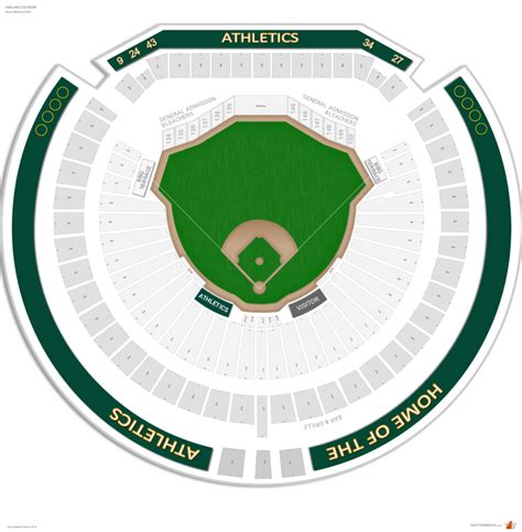 Oakland Athletics Seating Guide - Oakland Coliseum - RateYourSeats.com