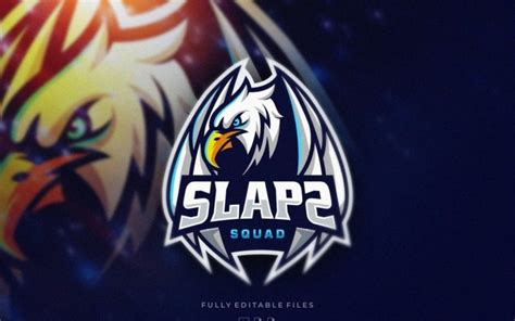 Eagle Badge Gaming Esports Logo Template - TemplateMonster