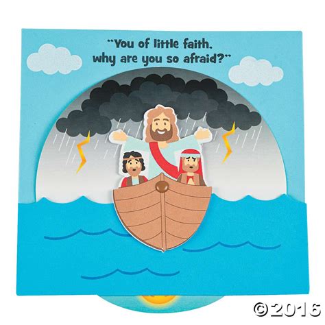 Jesus Calms the Storm - Craft - SundaySchoolist