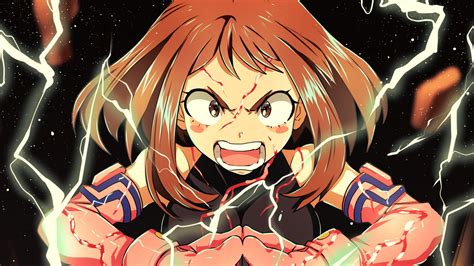 壁纸 : Boku no hero, Boku没有英雄学术界, 动漫女孩, Uraraka Ochako, Ochako Uraraka ...