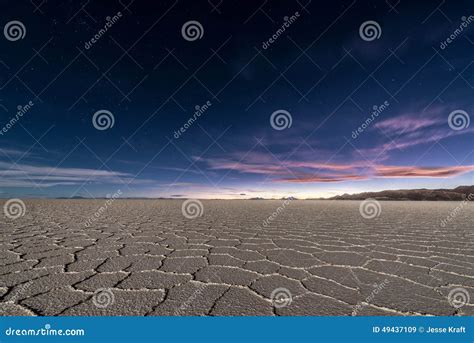 Uyuni Salt Flats at Night stock image. Image of blue - 49437109