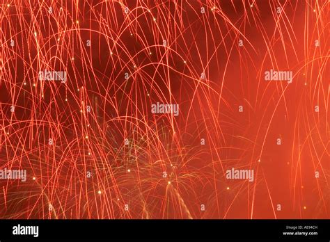 Fireworks Feria de Malaga Spain Stock Photo - Alamy