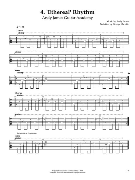 'Ethereal' Rhythm | PDF | Song Structure | Rock Songs