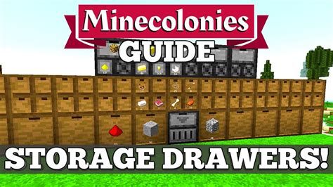 Storage Drawers Mod Tutorial - Minecolonies #5 - YouTube