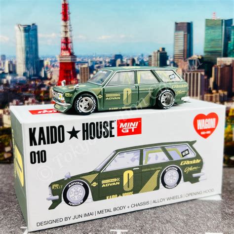 MINI GT x Kaido House 1/64 Datsun KAIDO 510 Wagon Green LHD KHMG010 – Tokyo Station