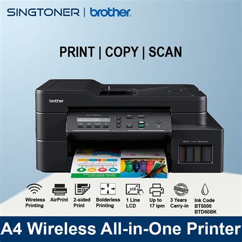 Brother DCP-T820DW All-in One Ink Tank Refill System Printer with Wi-Fi ...