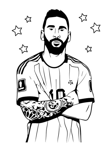 Lionel Messi Coloring Pages - Coloring Pages For Kids And Adults | Star ...