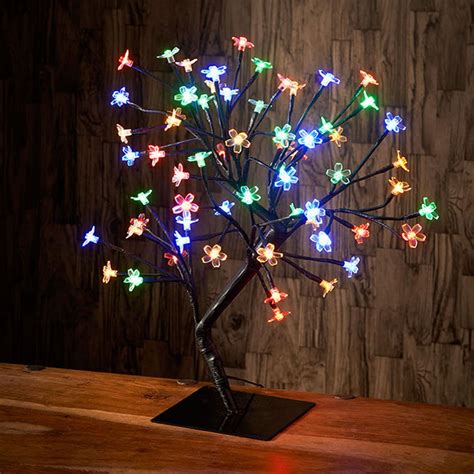 45CM 72 LED CHERRY BLOSSOM BONSAI TREE CHRISTMAS FAIRY LIGHT INDOOR LAMP | eBay