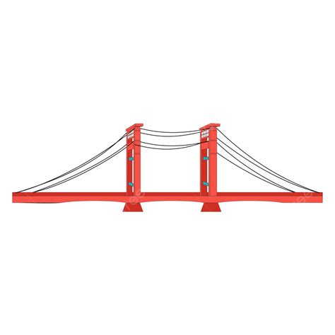 Landmark Clipart Hd PNG, Jembatan Ampera Palembang Bridge Png Landmark ...