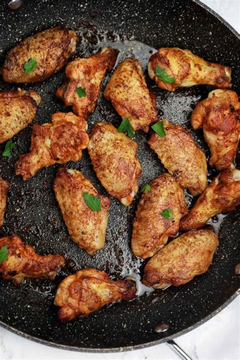 Pan Fried Chicken Wings Recipe | Stove Top Wings - Chicken Vibes