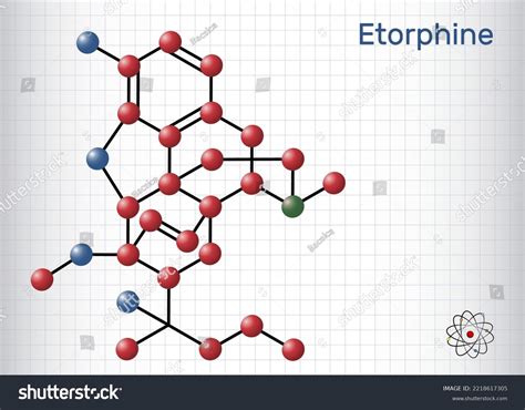 Etorphine M99 Molecule Morphinane Alkaloid Opioid Stock Vector (Royalty ...