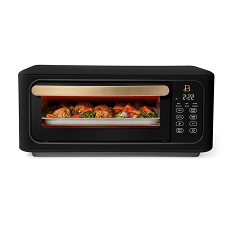 Beautiful Infrared Air Fry Toaster Oven, 9-Slice, 1800 W, Black Sesame ...