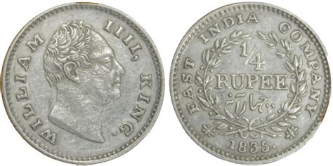 East India Company, 1/4 RUPEE - 1835