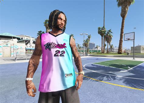 NBA Jimmy Butler Miami Heat Jersey For MP Male - GTA5-Mods.com