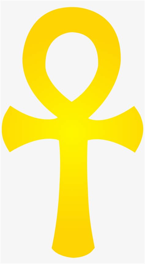 Golden Egyptian Ankh Symbol Ankh Clip Art Transparent PNG 4610x8162 ...