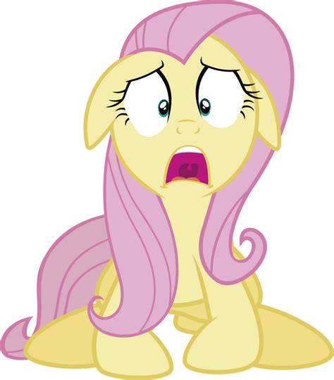 Fluttershy Frightened by J5A4 on DeviantArt