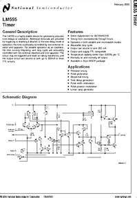 LM555 datasheet - LM555 - Timer, Package: TO-5, Pin Nb=8