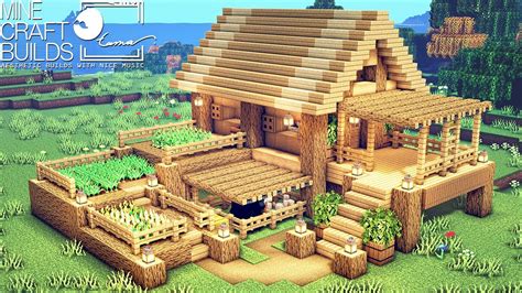 ⚒ Minecraft: 🐓 Simple Oak Farm House Tutorial: Survival House 🏠 - YouTube