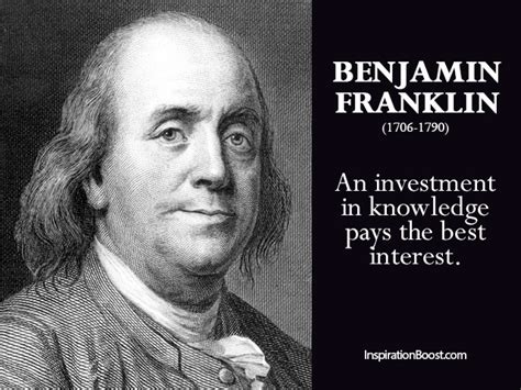 Benjamin Franklin Knowledge Quotes | Inspiration Boost