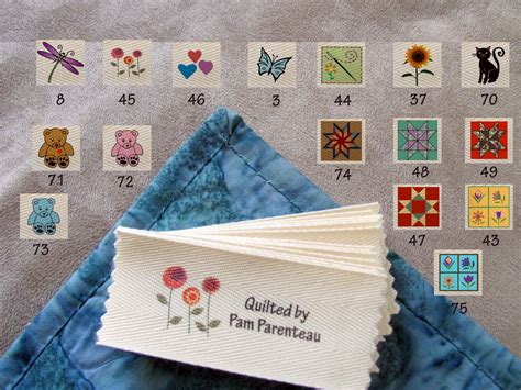 Personalized Quilting Labels-Large size-1.5" x 3.5"-16 Designs to Choose From | Quilt labels ...
