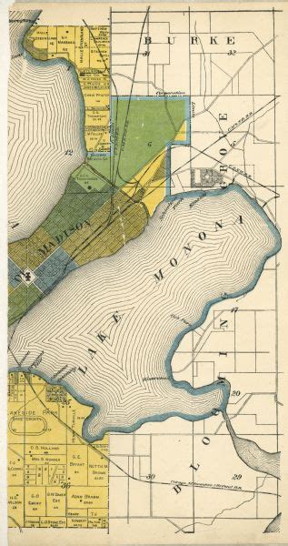 Lake Monona Plat Map | Map or Atlas | Wisconsin Historical Society