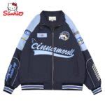 Sanrio Kawaii Cinnamoroll Biker Punching Cartoon Female Winter Loose ...