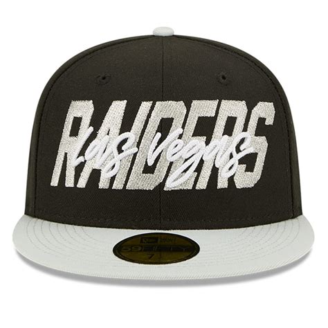 Men's Las Vegas Raiders New Era Black/Gray 2022 NFL Draft On Stage ...