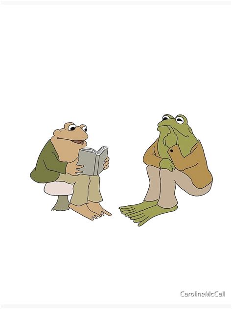 "Frog and Toad are Friends Illustration" Metal Print for Sale by CarolineMcCall | Redbubble