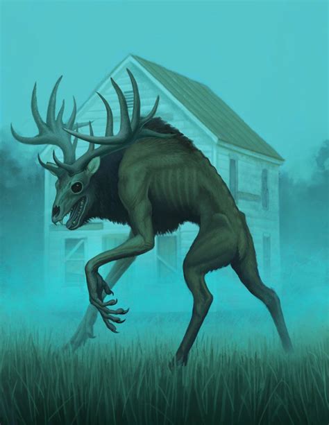 Deer Monster — Dane Cozens | Creature concept art, Dark creatures, Fantasy creatures art