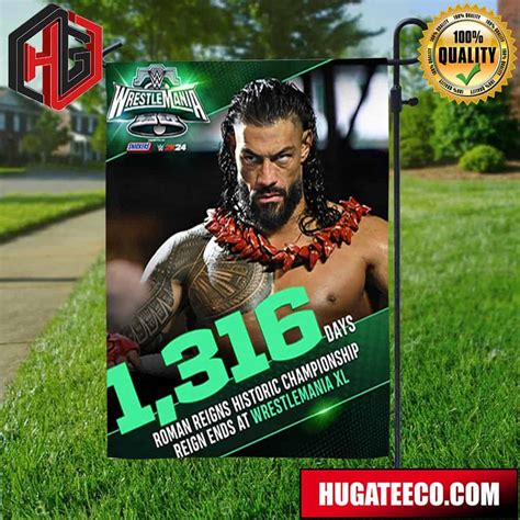 1316 Days Roman Reigns Historic Championship Reign Ends At WrestleMania ...