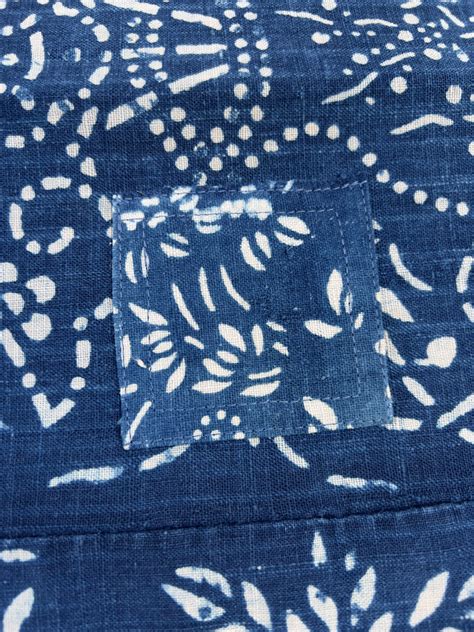 Vintage Chinese Batik Fabric 3-panel Nanking Indigo Textile - Etsy