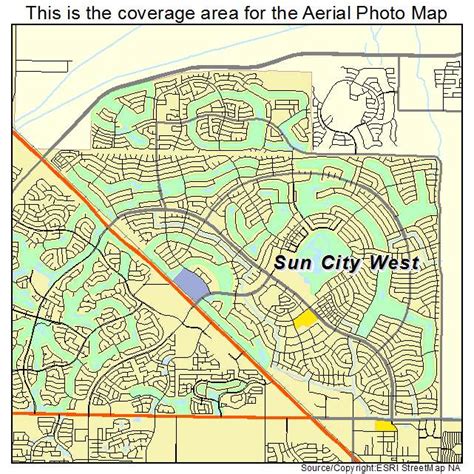 Aerial Photography Map of Sun City West, AZ Arizona